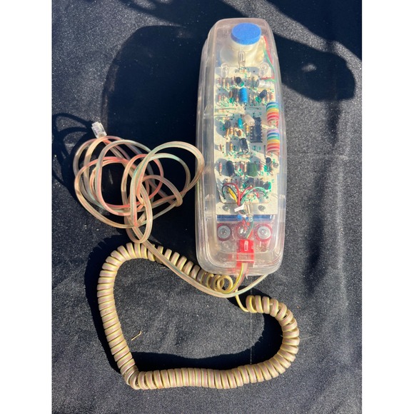 Lenoxx Sound PH200 Vintage Transparent Clear See Through Corded Phone 90s Y2K - Picture 2 of 4